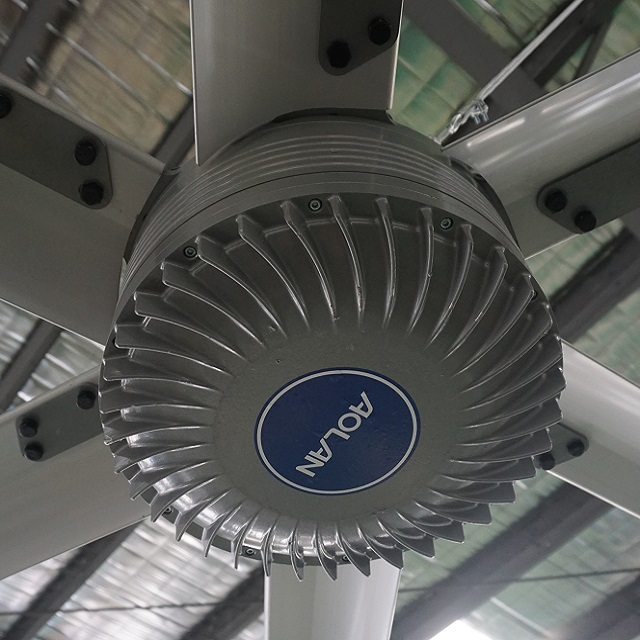 Grands ventilateurs de plafond géants à économie d'énergie HVLS pour l'industrie